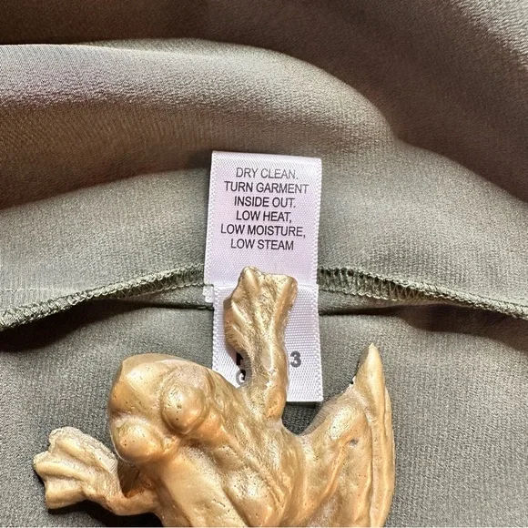 Vtg St. John Black Label Sz 10 Top Green Silk Blend Sleeveless Tank Luxury Layer - Picture 8 of 12